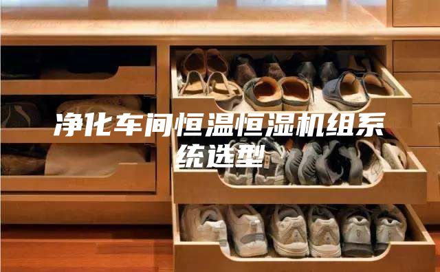 凈化車間恒溫恒濕機組系統選型